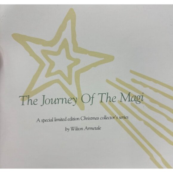 Limited Edition Wilton Armetale Christmas Plate "The Journey Of The Magi" 1993 - Picture 2 of 7